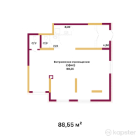 ЖК Altyn Säulet — 2-ком 88.6 м² (от 32,763,500 тг)