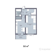 ЖК Верный — 1-ком 50 м² (null)