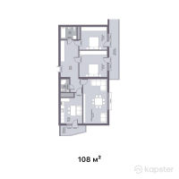 ЖК Верный — 3-ком 108 м² (null)