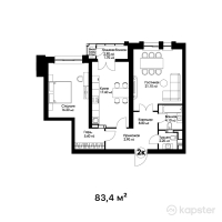 ЖК Arbat — 2-ком 83,4 м² (null)