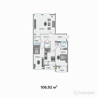 ЖК Asylym — 3-ком 106.9 м² (от 55,063,800 тг)