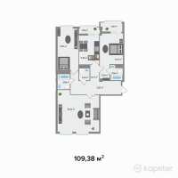 ЖК Asylym — 3-ком 109.4 м² (от 56,330,700 тг)