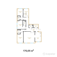 КД Tau Residence — 5-ком 170.1 м² (от 136,040,200 тг)