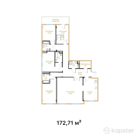 КД Tau Residence — 5-ком 172.1 м² (от 138,168,000 тг)