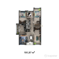 ЖК Ilan Tower — 5-ком 192 м² (от 107,503,200 тг)