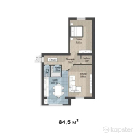 ЖК Мунара — 2-ком 84.5 м² (от 11,830,000 тг)