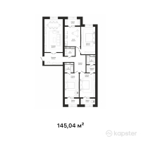 ЖК Orda Palace — 4-ком 145 м² (от 46,412,800 тг)