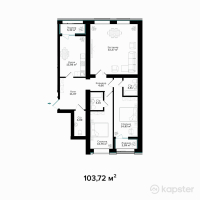 ЖК Asylym Park 2 — 3-ком 103.7 м² (от 57,875,800 тг)