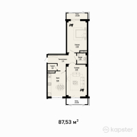 ЖК Syganak — 2-ком 87.5 м² (от 35,449,650 тг)