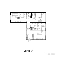ЖК Aspan park — 3-ком 98,5 м² (null)