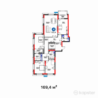 ЖК Atlant — 4-ком 169.4 м² (от 114,036,000 тг)