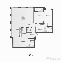 ЖК Asylym Park 1 — 4-ком 158 м² (от 78,684,000 тг)