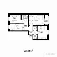 ЖК Tengri — 3-ком 92.2 м² (от 34,117,700 тг)