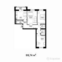 ЖК Tengri — 3-ком 99.7 м² (от 36,903,900 тг)