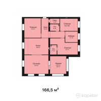 ЖК Good life — 5-ком 166.5 м² (от 66,600,000 тг)