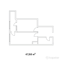 ЖК Irtysh Riverside — 2-ком 47.7 м² (от 16,926,400 тг)