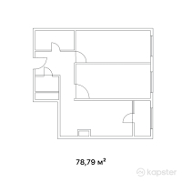 ЖК Irtysh Riverside — 3-ком 78.8 м² (от 27,970,450 тг)