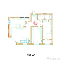 ЖК Brooklyn — 3-ком 132 м² (от 66,000,000 тг)