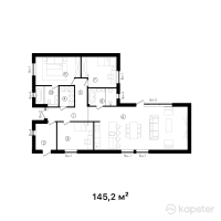 ЖК Ulus City — 4-ком 145.2 м² (от 82,038,000 тг)