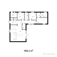 ЖК Ulus City — 4-ком 188.2 м² (от 106,333,000 тг)