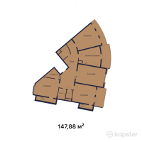 КД на Жамакаева — 4-ком 147.9 м² (от 140,486,000 тг)