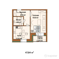 ЖК Колос — 1-ком 47,8 м² (null)