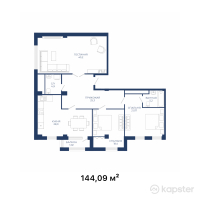 ЖК Royal Expo Apartments — 3-ком 144,1 м² (null)