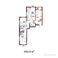 ЖК Nexpo Trend — 3-ком 105.1 м² (от 61,290,790 тг)
