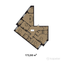 ЖК La Vie — 4-ком 173.7 м² (от 133,718,200 тг)