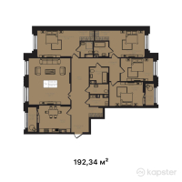 ЖК La Vie — 5-ком 192.3 м² (от 148,101,800 тг)