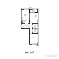 ЖК Tumar Residence — 3-ком 80.1 м² (от 31,246,800 тг)
