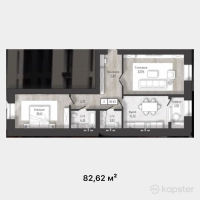 ЖК Central Park — 2-ком 82.6 м² (от 28,917,000 тг)