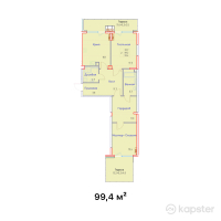 ЖК Aspen — 2-ком 99.4 м² (от 109,340,000 тг)