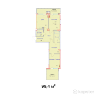 ЖК Aspen — 2-ком 99.4 м² (от 119,280,000 тг)