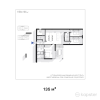 КГ East Village — 4-ком 135 м² (от 78,975,000 тг)