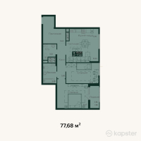 ЖК Murager — 3-ком 77.7 м² (от 35,344,400 тг)