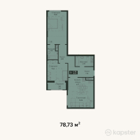 ЖК Murager — 2-ком 78.7 м² (от 30,704,700 тг)