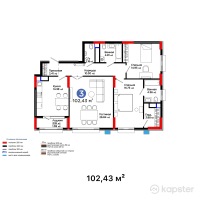 ЖК Nexpo Classic Style — 3-ком 102.4 м² (от 58,794,820 тг)