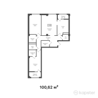 ЖК Capital — 3-ком 100.6 м² (от 45,279,000 тг)