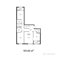 ЖК Capital — 3-ком 101 м² (от 45,459,000 тг)