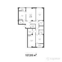 ЖК Capital — 4-ком 127.1 м² (от 53,361,000 тг)