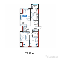 ЖК Ozen — 3-ком 78,4 м² (null)