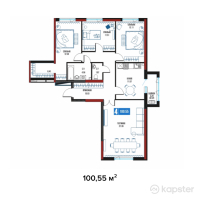 ЖК Ozen — 4-ком 100,6 м² (null)