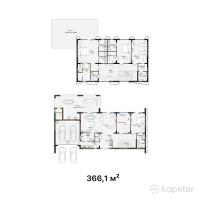 КГ Mirva Residence — 4-ком 366 м² (от 201,305,500 тг)