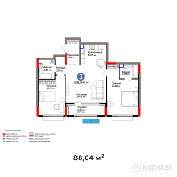 ЖК Nexpo Vision — 3-ком 88 м² (от 50,182,800 тг)