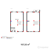 Таунхаус ALA Town — 2-ком 157.3 м² (от 128,750,688 тг)