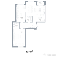 ЖК Salzburg — 2-ком 107 м² (от 81,320,000 тг)