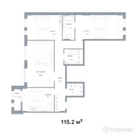 ЖК Salzburg — 3-ком 115.2 м² (от 87,552,000 тг)