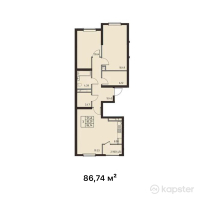 ЖК Anayat — 3-ком 86.7 м² (от 26,022,000 тг)