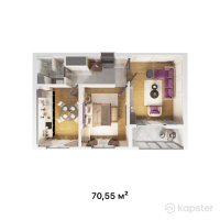 ЖК Bromelia — 2-ком 70.6 м² (от 40,919,000 тг)